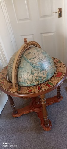 Vintage globe drinks cabinet - vintage,