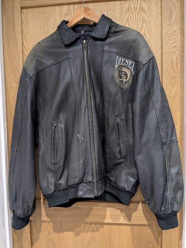 Diesel vintage leather jacket - vintage,