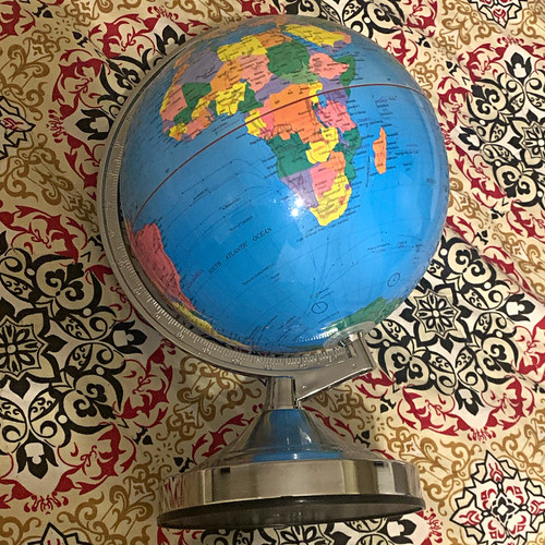 Tabletop world globe rotating - globe,