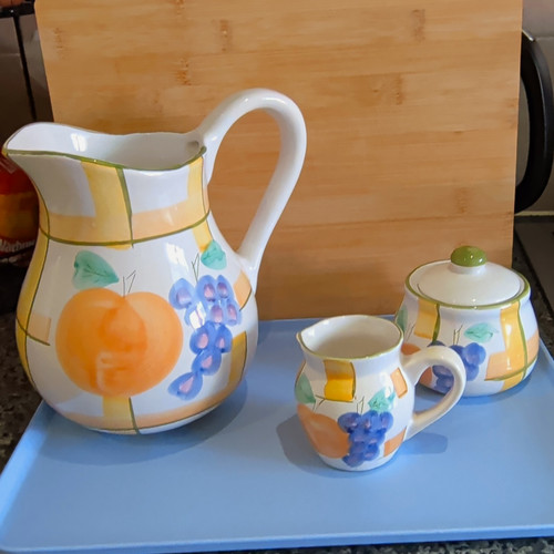 Ceramic fruit pattern - ceramic,