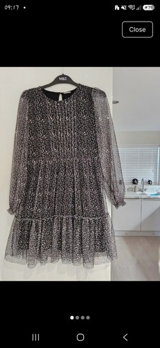 Leopatd print chiffon dress - leopatd,