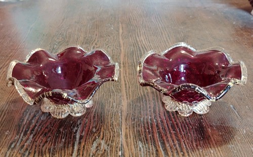 Pair vintage murano - of,