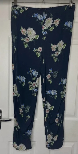 Zara woman navy blue floral - woman,