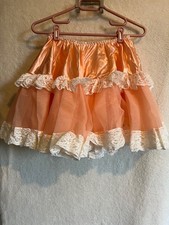 Pretty Peach Short Net Frilly
