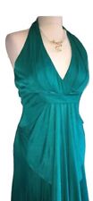 KAREN MILLEN Halterneck Dress Teal Green Size 12 UK RRP €190 Wedding, Cruise ?
