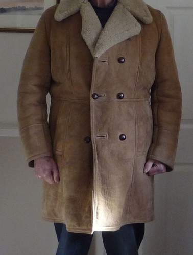 Genuine sheepskin men coat - sheepskin, men's