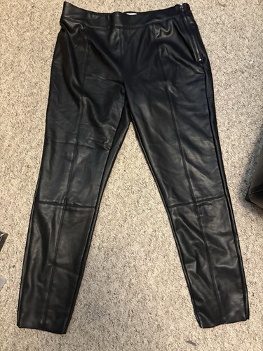 Topshop black faux leather - black,