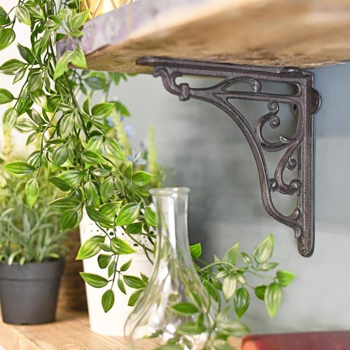 Cast iron ornate shelf - cast,