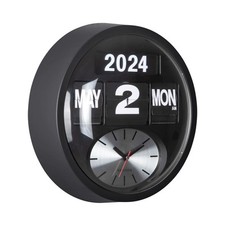 32.6cm Karlsson Flip Wall Clock Round Flip Movement & Analogue Wall Clock 