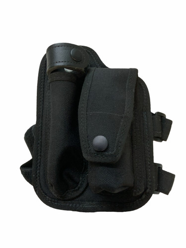 Black leg harness with gas - black,