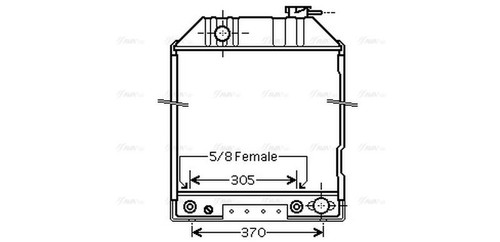 Ava coolant radiator fd2414 - radiator,