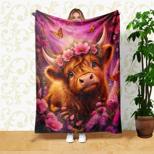 Cow flower crown butterflies - cow,