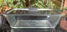 Ekco Hostess Trolley  Glass Dish and Stainless Steel Lid Glasbake