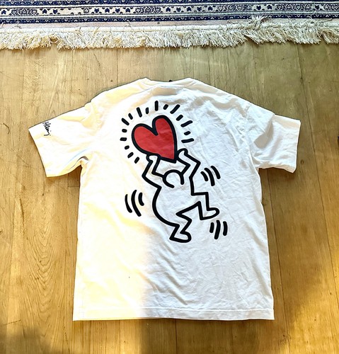 Keith haring white - haring, relaxed