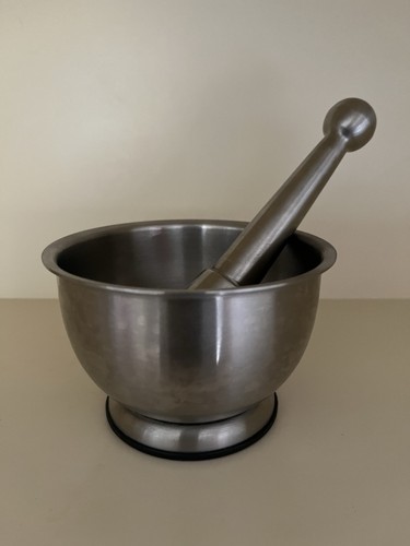 Stainless steel pestle and - steel,