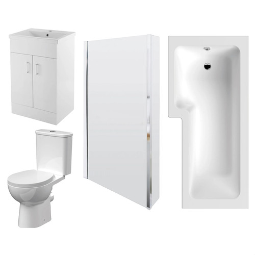 1700mm bathroom suite - suite,