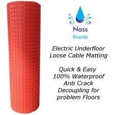 Decoupling Membrane Underfloor Heating fixing matting 5m, 10m, 15m,20m - Red Mat
