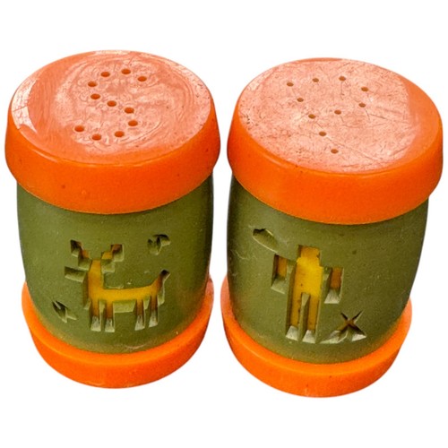 Vintage green orange - orange, camping