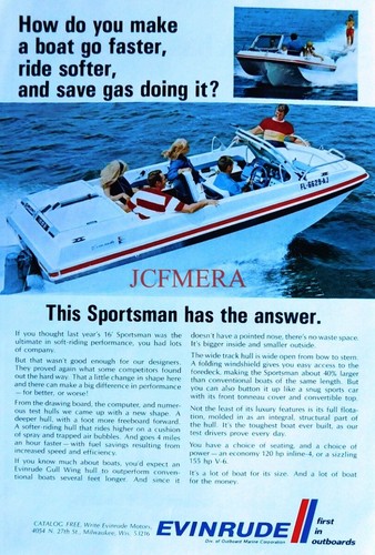 Evinrude sportsman boat - 'sportsman',