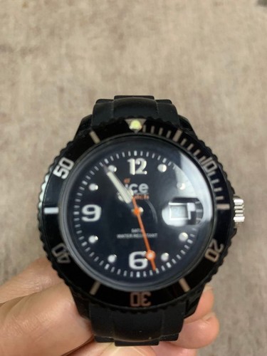 Ice watch black rubber - watch, belt