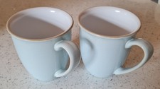 Pair of Denby Mugs Aqua/Cloud