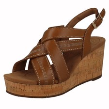 Ladies Clarks Strappy Leather