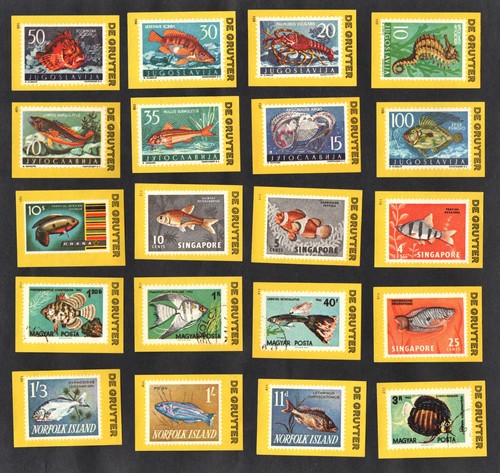 Tropical fish world stamps - tropical,