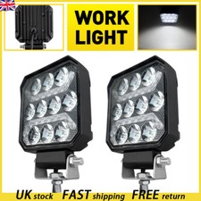 2x 4" Pods 12/24v Led Spot light Work Lights Lamp for tractor recovery truck van
