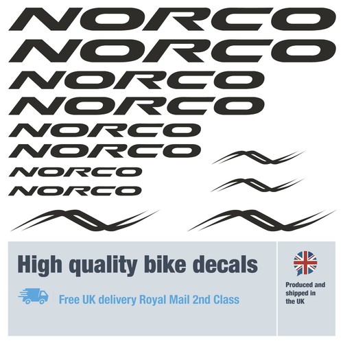 Norco bike decals labels with
