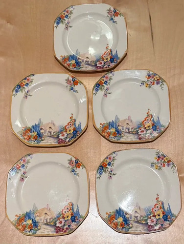 Beautiful vintage side plates - vintage,