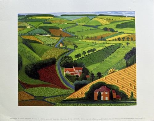 David hockney road across - david,