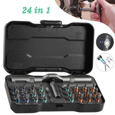 24Pcs Multi Bit Magnetic Precision Screwdriver Set,  24 in 1 Ratchet Screwdriver
