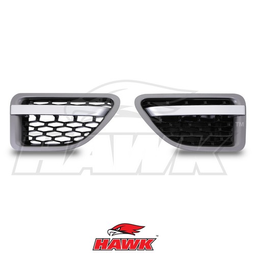 Grey black side vents wings - side,