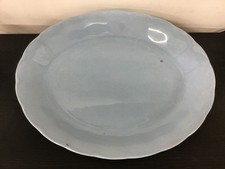 VINTAGE Grindley Lupin Petal Blue Oval Serving Plate