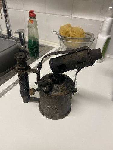 Vintage brass paraffin blow - brass,
