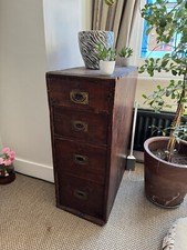 1930s Government Wooden Filing Cabinet 