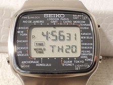 Vintage Seiko LCD World Time