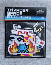 Invader Space Art Stickers