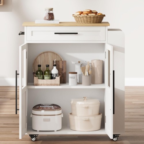 Rolling kitchen island mobile - rolling,