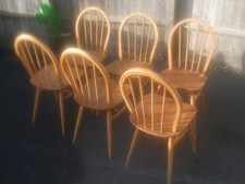 Set of 6 vintage Ercol Windsor