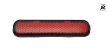 REAR LONG RED STRIP STICK ON REFLECTOR CAR MOTORCYCLE BICYCLE , UK STOCK
