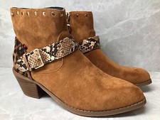 UK5. RRP £49.99. BNIB. Escape. Tan Western / Cowgirl / Line Dancing Boot. 