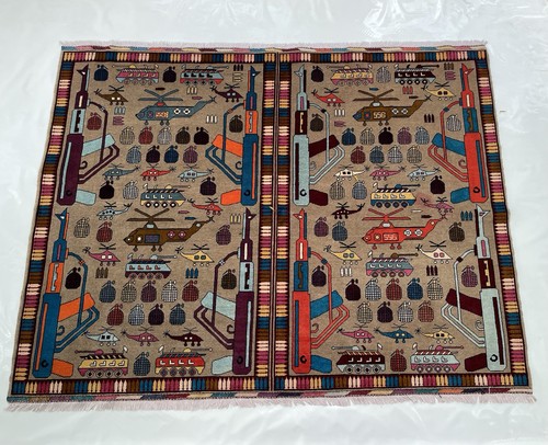 633 afghan war rug - afghan,