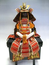 VINTAGE JAPANESE SAMURAI ARMOR SET for Boys' Day WITH ORIGINAL BOX from Japan