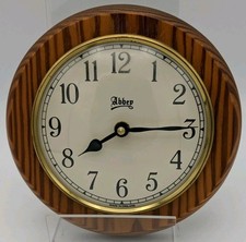 Small Vintage Wall Clock Oak