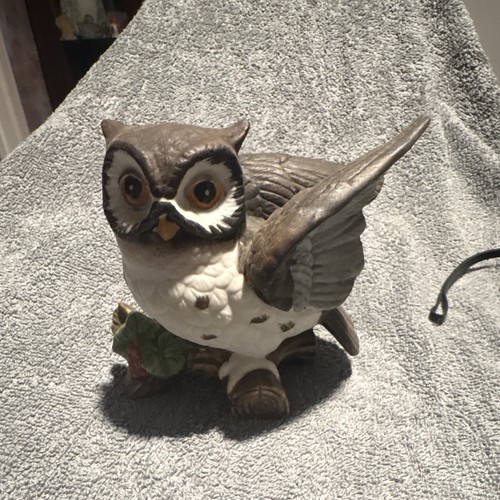 Owl figurine ornament - owl,