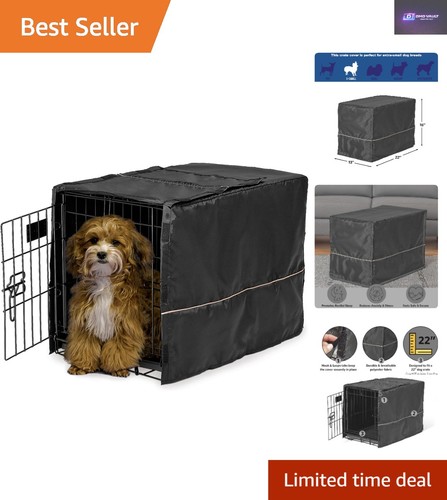 Dog crate cover black - crate,