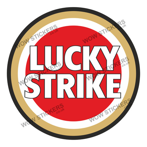 Red lucky strike motorbike - red,