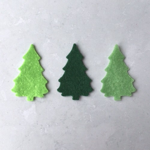Felt christmas trees die - die, cut