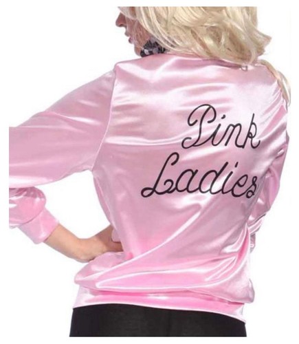 Ladies pink grease satin - grease,
